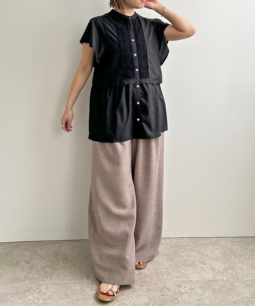 LHELBIE（レルビエ）の「ペプラム切替ブラウス（シャツ/ブラウス・レディース・ブラック/ブラウン/ホワイト・M）」の20枚目の写真