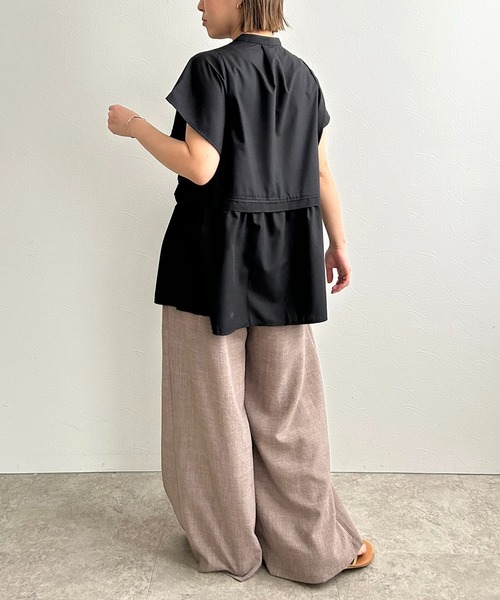 LHELBIE（レルビエ）の「ペプラム切替ブラウス（シャツ/ブラウス・レディース・ブラック/ブラウン/ホワイト・M）」の22枚目の写真