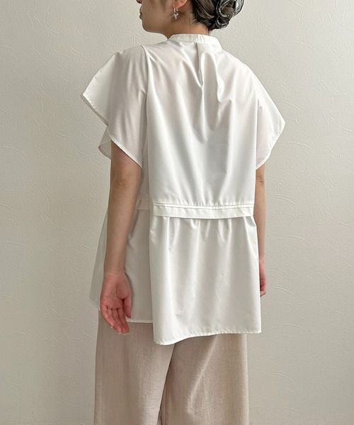 LHELBIE（レルビエ）の「ペプラム切替ブラウス（シャツ/ブラウス・レディース・ブラック/ブラウン/ホワイト・M）」の7枚目の写真