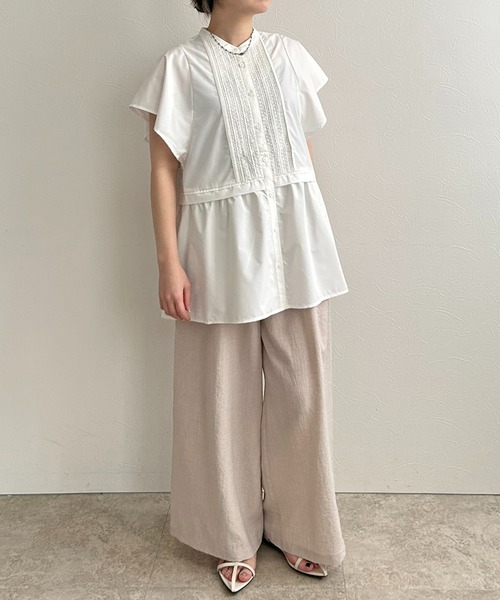 LHELBIE（レルビエ）の「ペプラム切替ブラウス（シャツ/ブラウス・レディース・ブラック/ブラウン/ホワイト・M）」の13枚目の写真