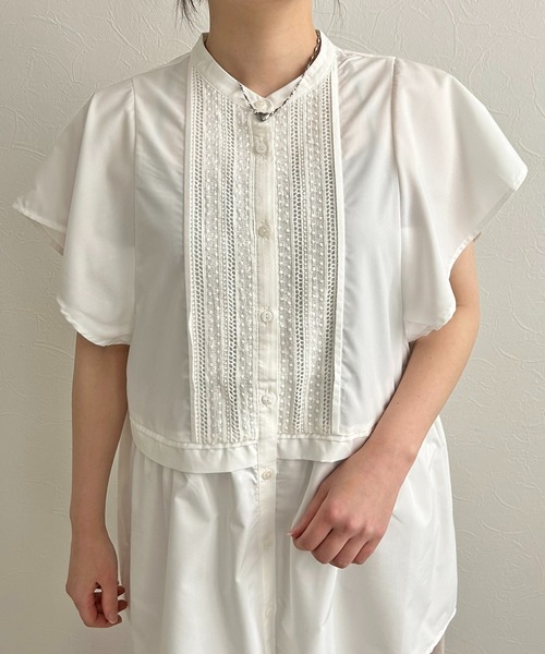 LHELBIE（レルビエ）の「ペプラム切替ブラウス（シャツ/ブラウス・レディース・ブラック/ブラウン/ホワイト・M）」の14枚目の写真