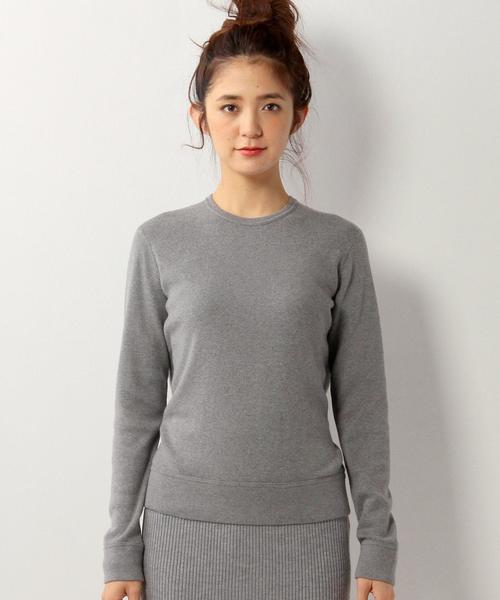 UNITED ARROWS（ユナイテッドアローズ）の「UWBT CO/CA クルーネック ニット◆（ニット/セーター・レディース・オフホワイト/グレー/オリーブ/ネイビー・フリー）」の6枚目の写真