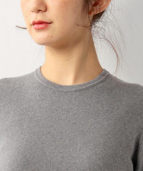 UNITED ARROWS（ユナイテッドアローズ）の「UWBT CO/CA クルーネック ニット◆（ニット/セーター・レディース・オフホワイト/グレー/オリーブ/ネイビー・フリー）」の9枚目の写真