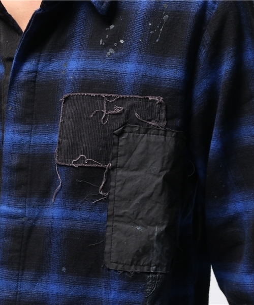 DANKE SCHON（ダンケシェーン）の「DankeSchon/ダンケシェーン/RepairCheck L/S Shirts（シャツ/ブラウス・メンズ・ブルー/レッド・FREE）」の12枚目の写真