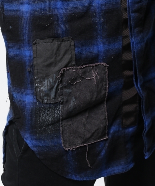 DANKE SCHON（ダンケシェーン）の「DankeSchon/ダンケシェーン/RepairCheck L/S Shirts（シャツ/ブラウス・メンズ・ブルー/レッド・FREE）」の13枚目の写真