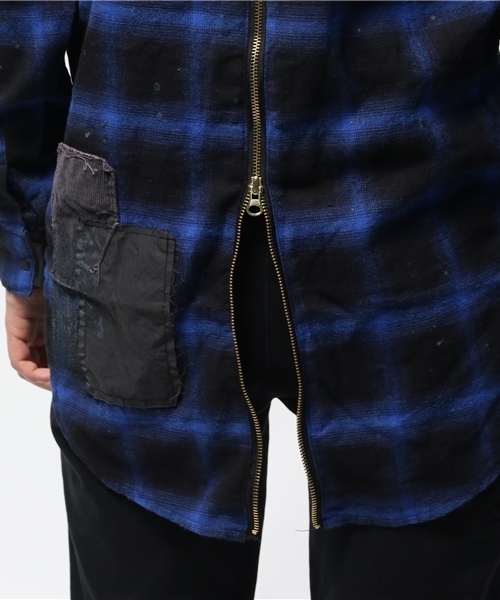 DANKE SCHON（ダンケシェーン）の「DankeSchon/ダンケシェーン/RepairCheck L/S Shirts（シャツ/ブラウス・メンズ・ブルー/レッド・FREE）」の14枚目の写真