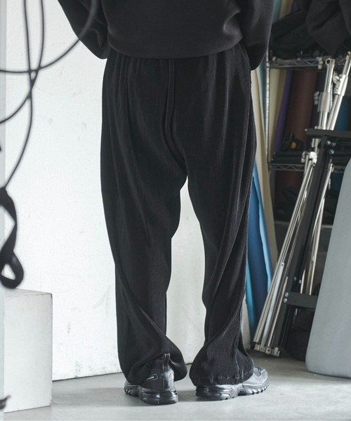 Utusiyo(ウツシヨ)の「pleats pants 襞(その他パンツ・メンズ・ブルー/ブラック・FREE)」の6枚目の写真