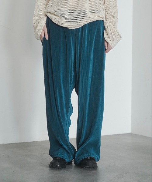 Utusiyo(ウツシヨ)の「pleats pants 襞(その他パンツ・メンズ・ブルー/ブラック・FREE)」の7枚目の写真