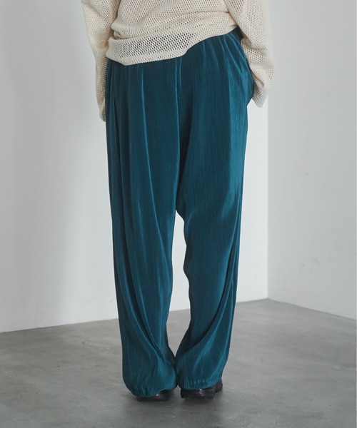 Utusiyo(ウツシヨ)の「pleats pants 襞(その他パンツ・メンズ・ブルー/ブラック・FREE)」の9枚目の写真