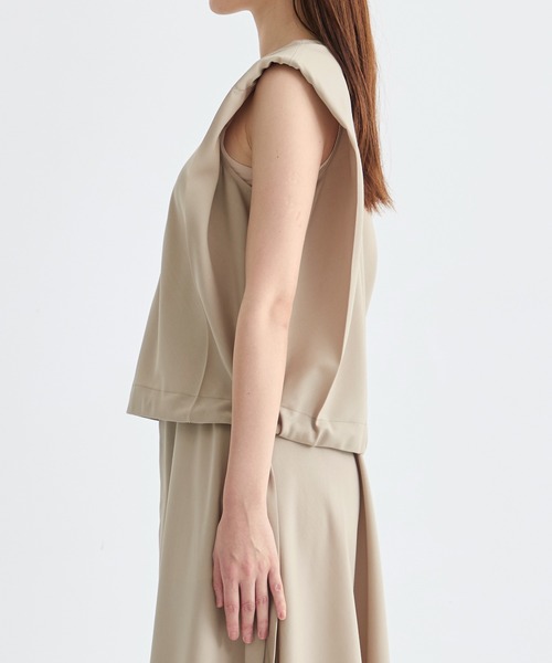 THE TOKYO（ザトウキョウ）の「【THE TOKYO/ザトウキョウ】Light Washable 2way Tops/ライトウォッシャブルトップス/ブラウス（シャツ/ブラウス・レディース・ベージュ/グレー/ブラック・38/36）」の19枚目の写真