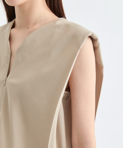 THE TOKYO（ザトウキョウ）の「【THE TOKYO/ザトウキョウ】Light Washable 2way Tops/ライトウォッシャブルトップス/ブラウス（シャツ/ブラウス・レディース・ベージュ/グレー/ブラック・38/36）」の15枚目の写真