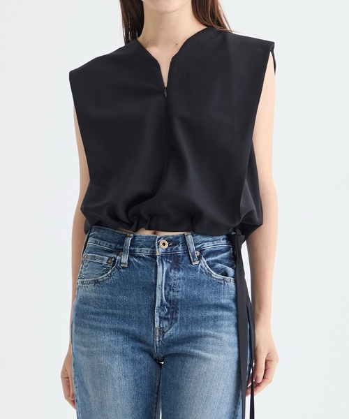 THE TOKYO（ザトウキョウ）の「【THE TOKYO/ザトウキョウ】Light Washable 2way Tops/ライトウォッシャブルトップス/ブラウス（シャツ/ブラウス・レディース・ベージュ/グレー/ブラック・38/36）」の8枚目の写真