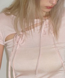 CRANK | CRANK／ストリングスリットT(Tシャツ/カットソー)