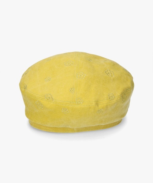 kaorinomori（カオリノモリ）の「kaorinomori フラワーコスベレー / カオリノモリ（ハンチング/ベレー帽・レディース・ネイビー/イエロー・M/57.5cm）」の16枚目の写真