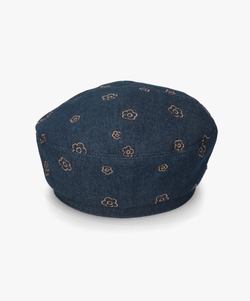 kaorinomori（カオリノモリ）の「kaorinomori フラワーコスベレー / カオリノモリ（ハンチング/ベレー帽・レディース・ネイビー/イエロー・M/57.5cm）」の13枚目の写真