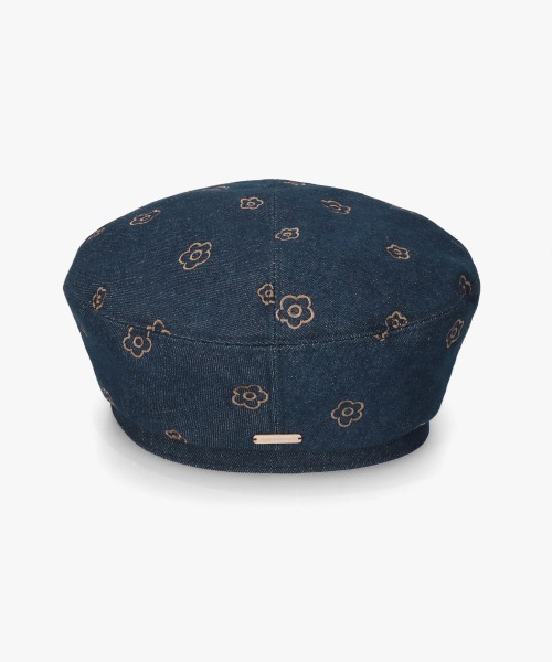 kaorinomori（カオリノモリ）の「kaorinomori フラワーコスベレー / カオリノモリ（ハンチング/ベレー帽・レディース・ネイビー/イエロー・M/57.5cm）」の12枚目の写真