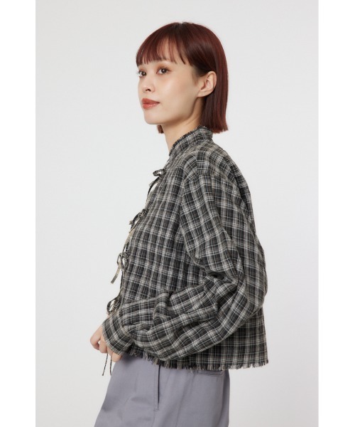 RODEO CROWNS WIDE BOWL(ロデオクラウンズワイドボウル)の「リボンクロップドシャツ(シャツ/ブラウス・レディース・ブラック系その他/ブルー/ホワイト・FREE)」の16枚目の写真