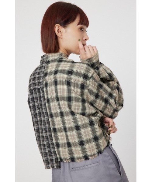 RODEO CROWNS WIDE BOWL(ロデオクラウンズワイドボウル)の「リボンクロップドシャツ(シャツ/ブラウス・レディース・ブラック系その他/ブルー/ホワイト・FREE)」の17枚目の写真