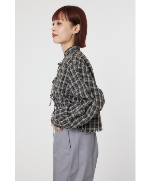 RODEO CROWNS WIDE BOWL(ロデオクラウンズワイドボウル)の「リボンクロップドシャツ(シャツ/ブラウス・レディース・ブラック系その他/ブルー/ホワイト・FREE)」の19枚目の写真