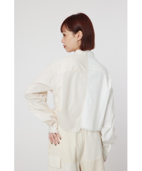 RODEO CROWNS WIDE BOWL(ロデオクラウンズワイドボウル)の「リボンクロップドシャツ(シャツ/ブラウス・レディース・ブラック系その他/ブルー/ホワイト・FREE)」の12枚目の写真