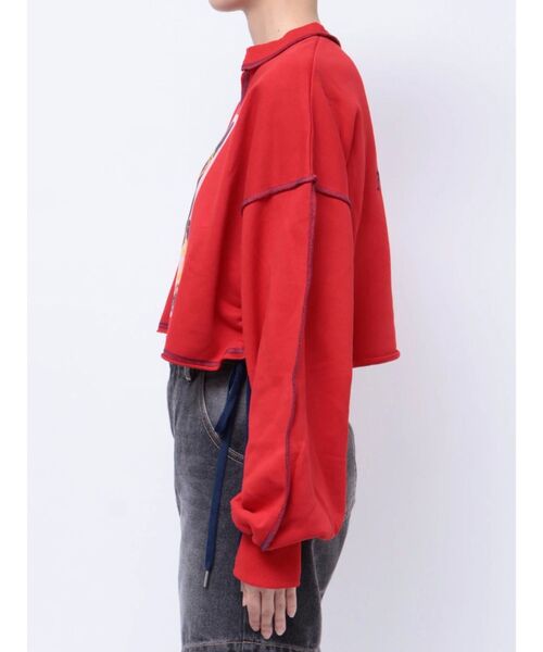 jouetie（ジュエティ）の「【ディズニーコレクション】サイドリボンクロップドプルオーバー（スウェット・レディース・レッド/グリーン/グレー・MEDIUM）」の10枚目の写真