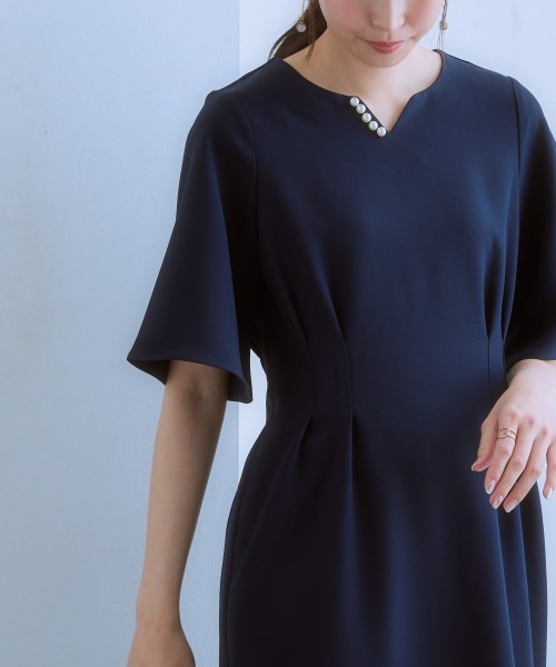 7days Life Styling(セブンデイズライフスタイリング)の「ダブルクロスキーネックコクーンワンピース(ワンピース・レディース・ベージュ/ネイビー/チャコール・LL/L/M/S)」の19枚目の写真