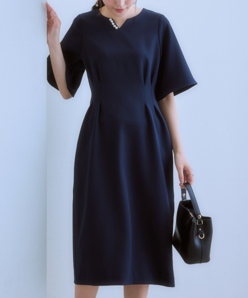 7days Life Styling(セブンデイズライフスタイリング)の「ダブルクロスキーネックコクーンワンピース(ワンピース・レディース・ベージュ/ネイビー/チャコール・LL/L/M/S)」の17枚目の写真