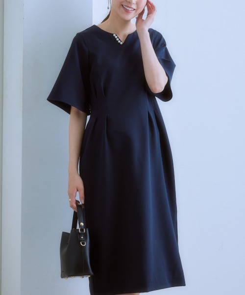 7days Life Styling(セブンデイズライフスタイリング)の「ダブルクロスキーネックコクーンワンピース(ワンピース・レディース・ベージュ/ネイビー/チャコール・LL/L/M/S)」の21枚目の写真