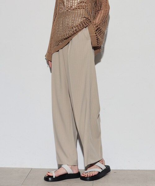 GALLEST(ギャレスト)の「◆イージーストレートワイドパンツ(その他パンツ・レディース・ベージュ系その他6/ブラック/チャコールグレー/ブラック系2・34/36/38/40)」の5枚目の写真