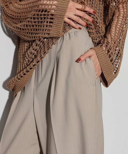 GALLEST(ギャレスト)の「◆イージーストレートワイドパンツ(その他パンツ・レディース・ベージュ系その他6/ブラック/チャコールグレー/ブラック系2・34/36/38/40)」の6枚目の写真