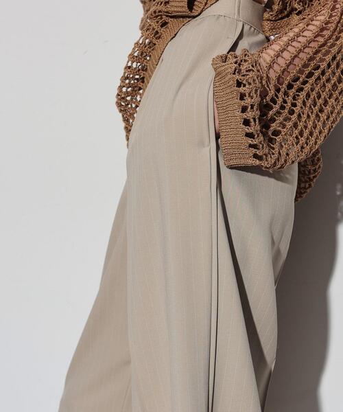 GALLEST(ギャレスト)の「◆イージーストレートワイドパンツ(その他パンツ・レディース・ベージュ系その他6/ブラック/チャコールグレー/ブラック系2・34/36/38/40)」の8枚目の写真