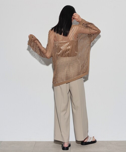 GALLEST(ギャレスト)の「◆イージーストレートワイドパンツ(その他パンツ・レディース・ベージュ系その他6/ブラック/チャコールグレー/ブラック系2・34/36/38/40)」の11枚目の写真