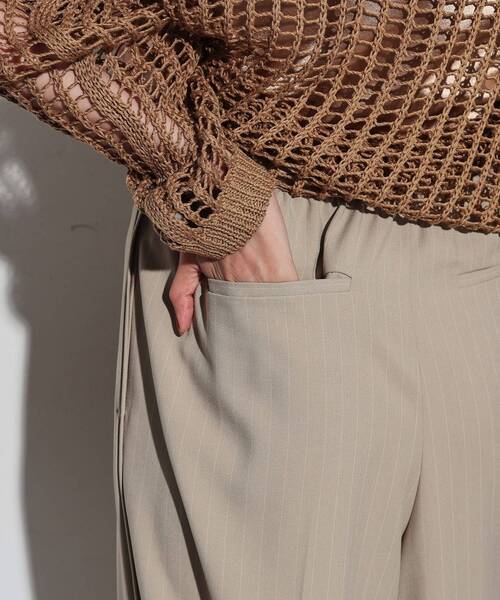 GALLEST(ギャレスト)の「◆イージーストレートワイドパンツ(その他パンツ・レディース・ベージュ系その他6/ブラック/チャコールグレー/ブラック系2・34/36/38/40)」の13枚目の写真