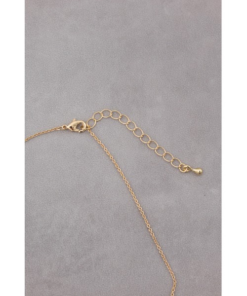AZUL by moussy（アズールバイマウジー）の「スクエアメタルオーバーラップネックレス（ネックレス・レディース・シルバー/ゴールド系その他・FREE）」の3枚目の写真