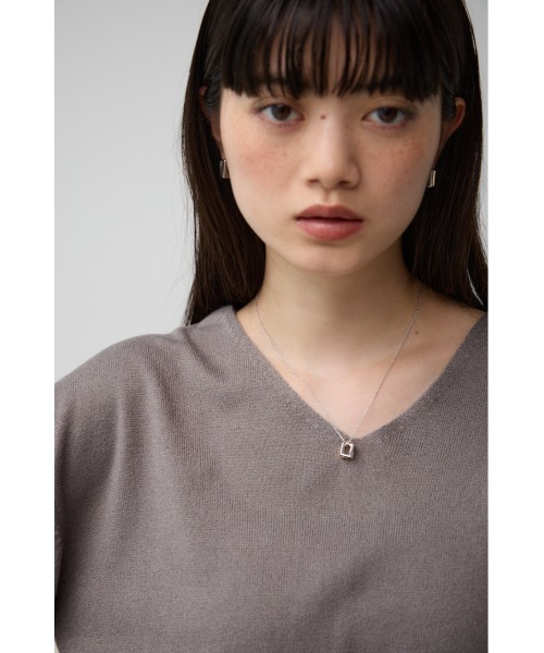 AZUL by moussy（アズールバイマウジー）の「スクエアメタルオーバーラップネックレス（ネックレス・レディース・シルバー/ゴールド系その他・FREE）」の12枚目の写真