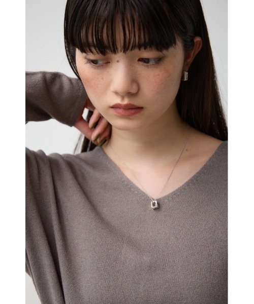 AZUL by moussy（アズールバイマウジー）の「スクエアメタルオーバーラップネックレス（ネックレス・レディース・シルバー/ゴールド系その他・FREE）」の11枚目の写真