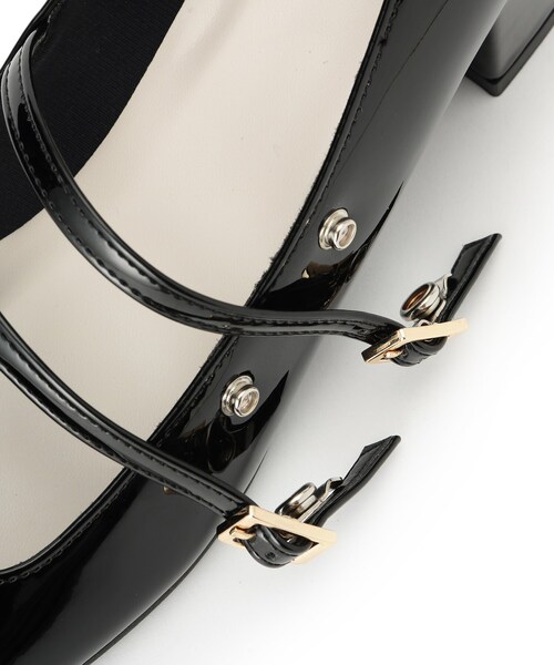 ESPERANZA（エスペランサ）の「ダブルストラップパンプス（パンプス・レディース・アイボリー/ブラック/ブラック系1・22.5cm/23.0cm/23.5cm/24.0cm/24.5cm/22.0cm）」の9枚目の写真