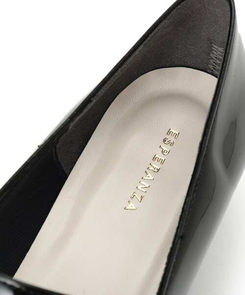 ESPERANZA（エスペランサ）の「ダブルストラップパンプス（パンプス・レディース・アイボリー/ブラック/ブラック系1・22.5cm/23.0cm/23.5cm/24.0cm/24.5cm/22.0cm）」の11枚目の写真