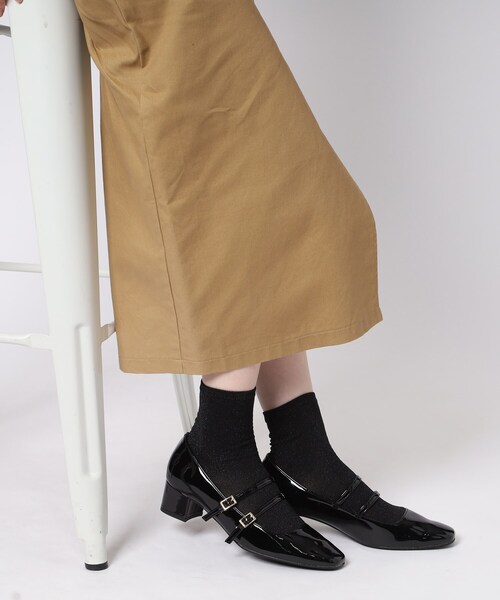 ESPERANZA（エスペランサ）の「ダブルストラップパンプス（パンプス・レディース・アイボリー/ブラック/ブラック系1・22.5cm/23.0cm/23.5cm/24.0cm/24.5cm/22.0cm）」の19枚目の写真