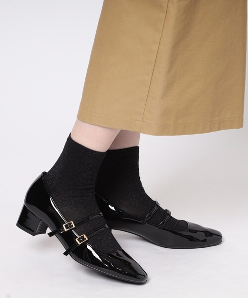 ESPERANZA（エスペランサ）の「ダブルストラップパンプス（パンプス・レディース・アイボリー/ブラック/ブラック系1・22.5cm/23.0cm/23.5cm/24.0cm/24.5cm/22.0cm）」の22枚目の写真