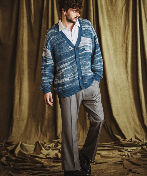NO ID.(ノーアイディ)の「【NO ID.】Cotton Knit Reversible V-Neck Cardigan / コットン ニット リバーシブル Vネック カーディガン(カーディガン/ボレロ・メンズ・アイボリー/ブルーグレー/ブラック・ONE SIZE)」の10枚目の写真