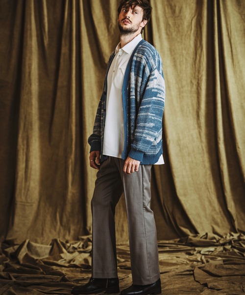 NO ID.(ノーアイディ)の「【NO ID.】Cotton Knit Reversible V-Neck Cardigan / コットン ニット リバーシブル Vネック カーディガン(カーディガン/ボレロ・メンズ・アイボリー/ブルーグレー/ブラック・ONE SIZE)」の11枚目の写真