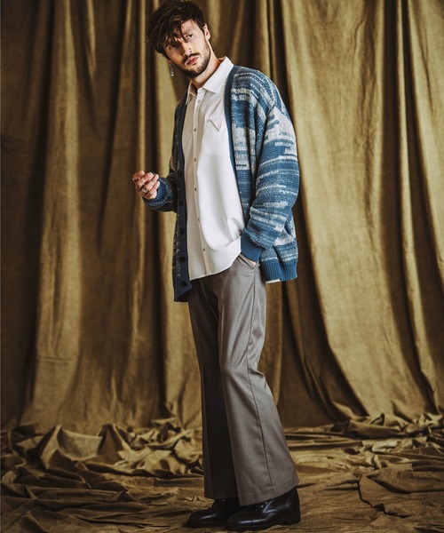 NO ID.(ノーアイディ)の「【NO ID.】Cotton Knit Reversible V-Neck Cardigan / コットン ニット リバーシブル Vネック カーディガン(カーディガン/ボレロ・メンズ・アイボリー/ブルーグレー/ブラック・ONE SIZE)」の12枚目の写真