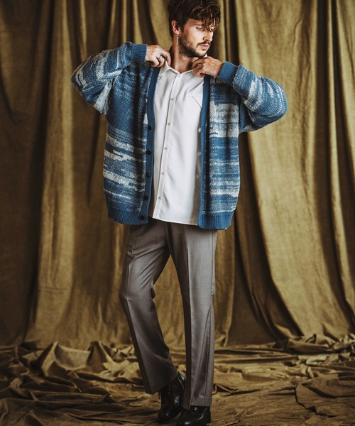 NO ID.(ノーアイディ)の「【NO ID.】Cotton Knit Reversible V-Neck Cardigan / コットン ニット リバーシブル Vネック カーディガン(カーディガン/ボレロ・メンズ・アイボリー/ブルーグレー/ブラック・ONE SIZE)」の13枚目の写真
