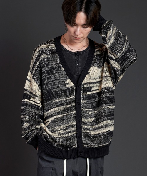 NO ID.(ノーアイディ)の「【NO ID.】Cotton Knit Reversible V-Neck Cardigan / コットン ニット リバーシブル Vネック カーディガン(カーディガン/ボレロ・メンズ・アイボリー/ブルーグレー/ブラック・ONE SIZE)」の15枚目の写真