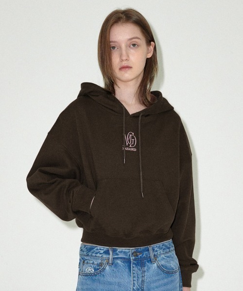 mahagrid/マハグリッド』MGD SERIF LOGO CROP HOODIE/セリフロゴ