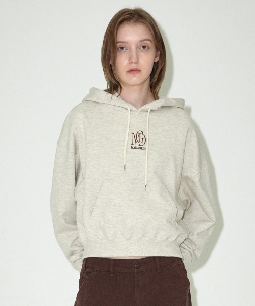 パーカー 「mahagrid/マハグリッド」MGD SERIF LOGO CROP HOODIE/セリフロゴ クロップ プルオーバーパーカー レディー MAHAGRID パーカー 「mahagrid/マハグリッド」MGD SERIF LOGO