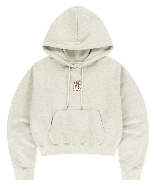 mahagrid/マハグリッド』MGD SERIF LOGO CROP HOODIE/セリフロゴ