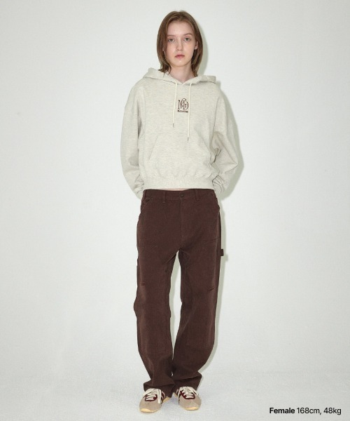 パーカー 「mahagrid/マハグリッド」MGD SERIF LOGO CROP HOODIE/セリフロゴ クロップ プルオーバーパーカー レディー 86802235b_b_08_500.jpg