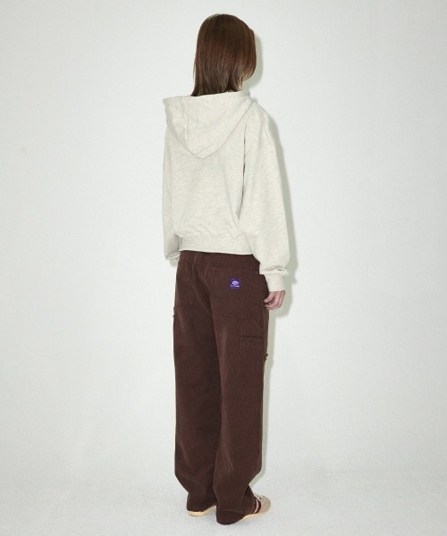 パーカー 「mahagrid/マハグリッド」MGD SERIF LOGO CROP HOODIE/セリフロゴ クロップ プルオーバーパーカー レディー mahagrid/マハグリッド』MGD SERIF LOGO CROP HOODIE/セリフロゴ